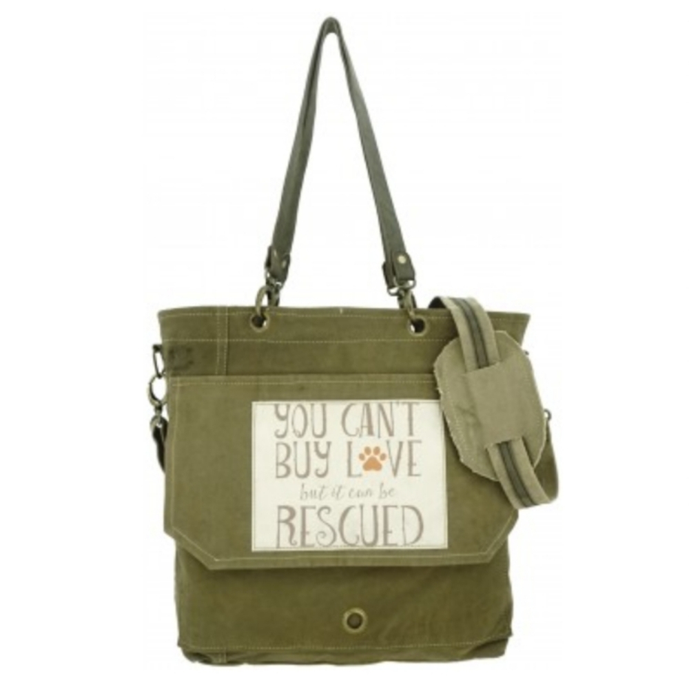 Vintage Addiction Rescue Dog Crorossbody/Messenger Bag